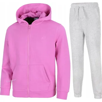 4F DÍVČÍ TEPLÁKOVKA KOMPLET MIKINA A KALHOTY / vel 140