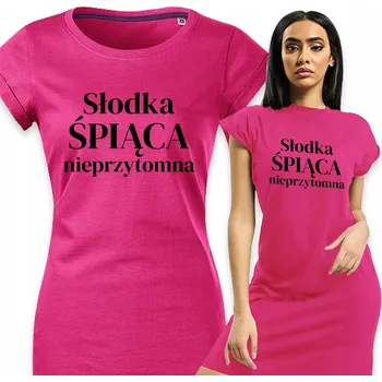 Dámské pyžamo Dámské pyžamo fuchsiové barvy Košile Noční Pohodlné Moderní Sny Sponzoruje Netflix S