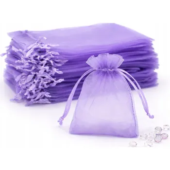 Obraz QUANTIRO SÁČKY Z ORGANZY 7x9 FIALOVÉ SÁČKY DÁREK SVATBA NAROZENINY