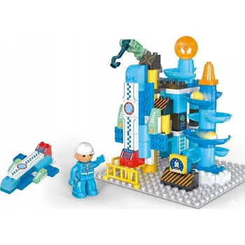 ostatní stavebnice STAVEBNICE VESMÍRNÁ STANICE S RAKETOU A KULIČKOVÝMI DRÁHAMI 91 DÍLŮ