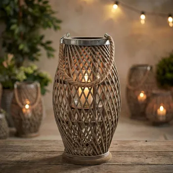 Lucerna Lampion MONDEX LUCIE GREY 13,5 × 38 cm