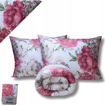 Povlečení Sada Povlečení 200x220 BAVLNĚNÉ Romantický Vzor VYSOKÉ KVALITY