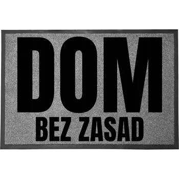 Rohožka ŠEDÁ VSTUPNÍ ROHOŽKA 60X40 POD DVEŘE - DOMOV BEZ PRAVIDEL