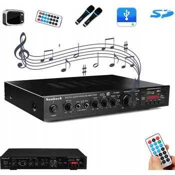 Hi-Fi komponenty Stereo HIFI zesilovač 2000 W digitální Bluetooth FM USB