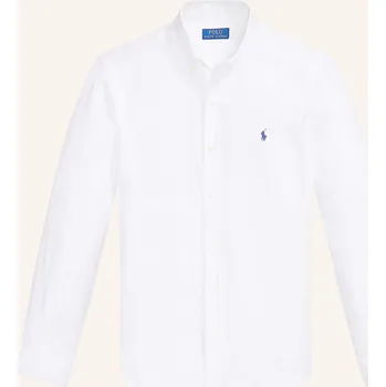 Pánská košile Polo Ralph Lauren Pánská Lněná Košile Slim Fit, bílá, 44