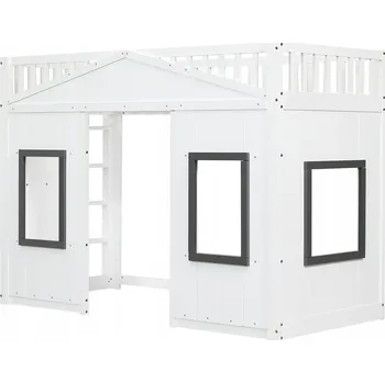 Postel Jednolůžková dřevěná postel Arhatreya 90x200 cm bílá