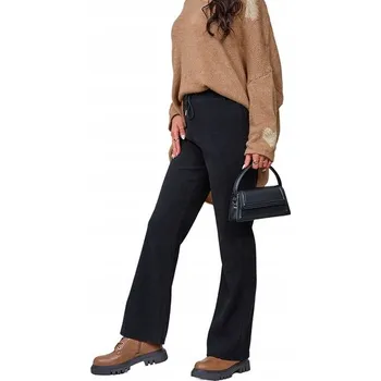 Dámské kalhoty OVN2420 ČERNÉ DÁMSKÉ KALHOTY LÁTKOVÉ S/M - 37