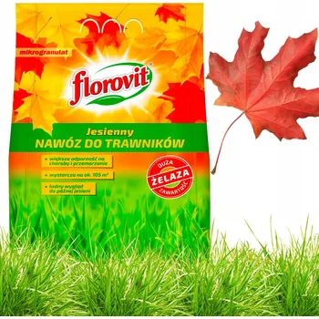 Hnojivo Podzimní hnojivo na trávníky FLOROVIT, odolnost a přezimování, 3 kg