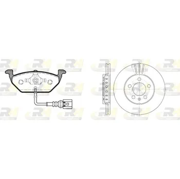 Brzdový kotouč Souprava brzd, kotoučová brzda ROADHOUSE 8633.09