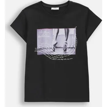 Chlapecké oblečení Dětské Tričko pro Dívku Černé Velikost 128 Coccodrillo WC6