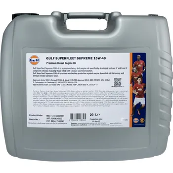 Motorový olej Polosyntetický motorový olej Gulf 20 l 15W-40