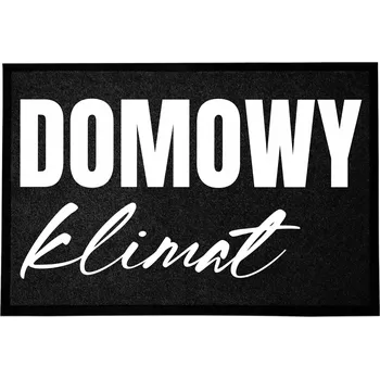 Rohožka ČERNÁ VSTUPNÍ ROHOŽKA 60X40 CM POD DVEŘE - VTIPNÝ DOMÁCÍ MOTIV