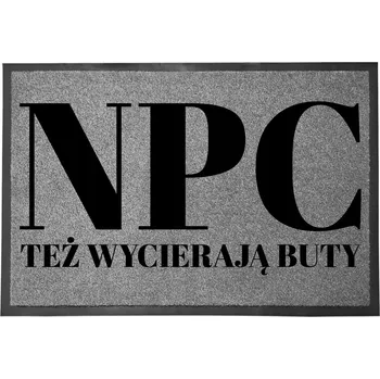 Rohožka VCHODOVÁ ROHOŽKA ŠEDÁ 40X60 CM KE DVEŘÍM S HUMOREM ZÁBAVNÁ NPC