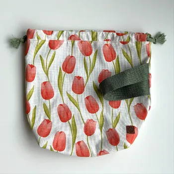 Organizér galanterie Annie's Knit Projektová taška Klubkovka LIGHT – tulip