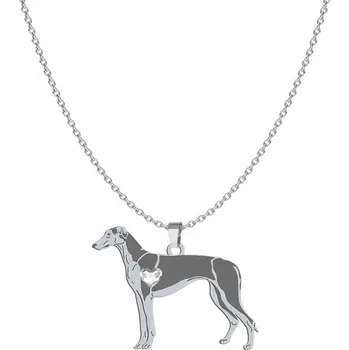 Náhrdelník Polský chrt stříbrný náhrdelník GRAVÍROVÁNÍ DEDIKACE DÁREK