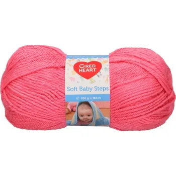 Příze Red Heart Soft Baby Steps 00004 Strawberry Pletací příze