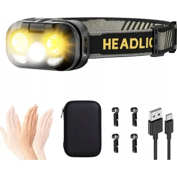 Čelovka LED Čelovka Čelovka 4000 Lumenů Vodotěsná 8 Režimů