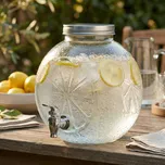 Skleněný zásobník s kohoutkem MONDEX MODERN KITCHEN 5 l