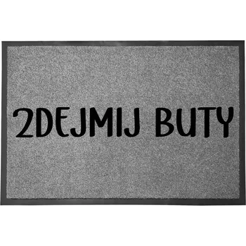 Rohožka ŠEDÁ VSTUPNÍ ROHOŽKA 60X40 POD DVEŘE NA BOTY - ZOUVÁNÍ BOT