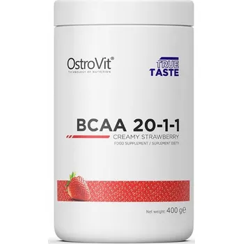 Aminokyselina BCAA 20-1-1 prášek OstroVit 400 g jahoda