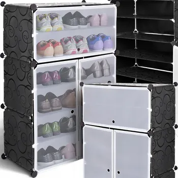 Botník Gockowiak 44 x 94,5 x 32 cm černá