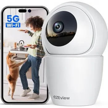 IP kamera CZEVIEW Kamera 3K 5MP Dvoupásmová WLAN 360° AI Detekce Pohybu Noční Vnitřní