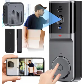 IP kamera VIDEODOMOFON BEZDRÁTOVÝ MONITOR VIDEOZVONEK WIFI HD NOČNÍ VIDĚNÍ APP