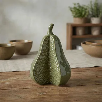 Figurka MONDEX SAGGIO PEAR 12x11x17 cm zelená