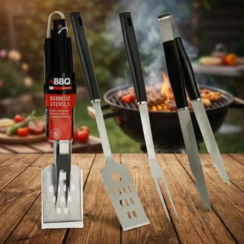 Příslušenství pro gril Sada grilovacího náčiní MONDEX BBQ EQUIPMENT černá 3 ks