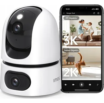 IP kamera IMOU 3K+2K UHD Vnitřní Kamera 360° PTZ WLAN, Rozpoznávání Osob a Zvířat
