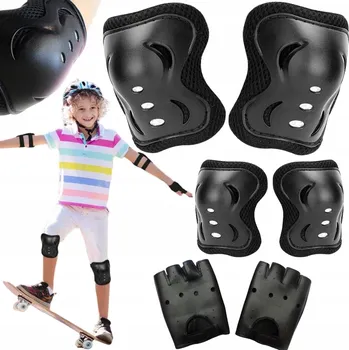 Chránič nohou VOJENSKÉ RUKAVICE S CHRÁNIČI KOLEN A LOKTŮ SADA 4V1 NA KOLEČKOVÉ BRUSLE KOLO