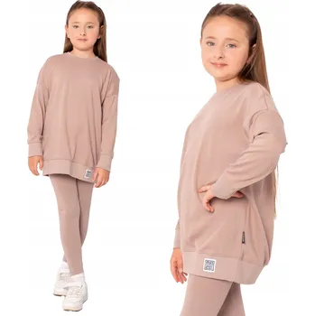 Chlapecká mikina MAZE DĚTSKÁ BAVLNĚNÁ MIKINA BASICKIDS OVERSIZE 140