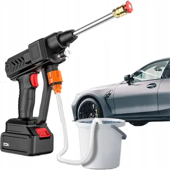 Vysokotlaký čistič MYJKA CIŚNIENIOWA AKU BEZDRÁTOVÝ 650W 2 BATERIE DVA ZPŮSOBY ODBĚRU VODY