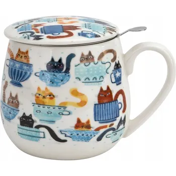 Hrnek Duo Kočičí svět Kočky v šálcích porcelán 430 ml