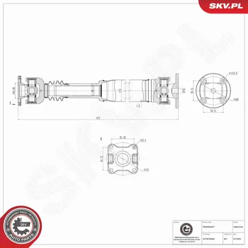 Hnací hřídel ESEN SKV 76SKV142