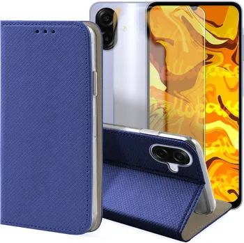 Pouzdro na mobilní telefon Flipové pouzdro Hello Case pro Samsung Galaxy A07 4G modré