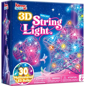 kreativní sada KLEVER KITS 3D String Art Sada - Kreativní sada pro děti