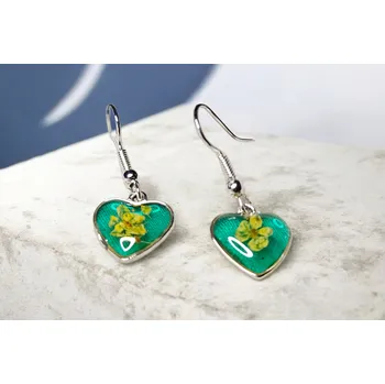 Náušnice Květ v srdci