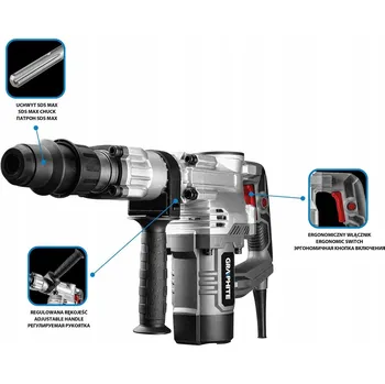 Pneumatické kladivo Bourací kladivo GRAPHITE 58G877 20 J 1300 W