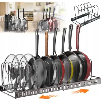 Úložný box Úložný Nádoba na kuchyňské nádobí s nastavitelnými přihrádkami