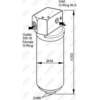 Sušič klimatizace Sušárna, klimatizace NRF 33087
