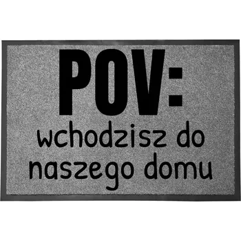 Rohožka ŠEDÁ VSTUPNÍ ROHOŽKA 60X40 POD DVEŘE NA BOTY