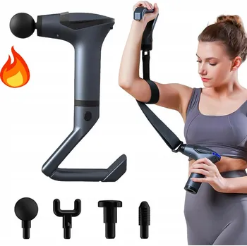 Masážní přístroj LCD masážní pistole bezdrátová masážní přístroj na tělo, záda, krk, nohy, hlavu