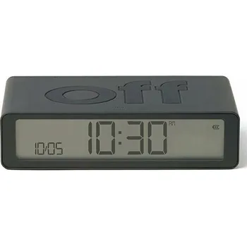 Budík Lexon Flip Classic Oboustranný budík tmavě šedý / dark grey