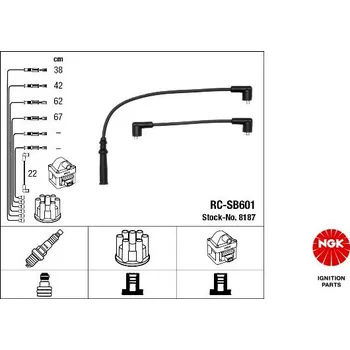Zapalovací kabel Sada kabelů pro zapalování NGK 8187