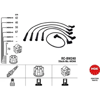 Zapalovací kabel Sada kabelů pro zapalování NGK 44344