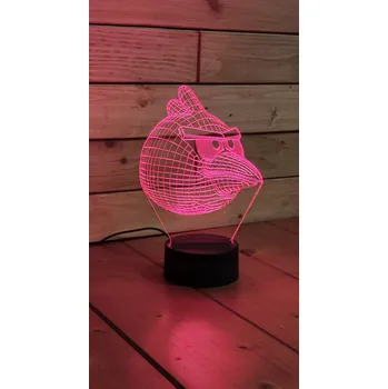 Lampička LED lampička Angry Birds Dálkový Ovladač