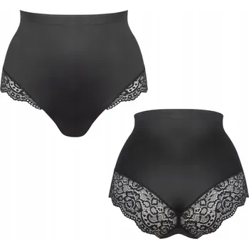 Kalhotky Kalhotky Marilyn Lace Shine Panty Black S/M černá
