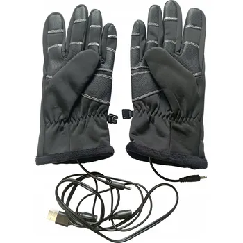 Rukavice Vyhřívané zimní rukavice na USB 4W, větru a voděodolné - Velikost M