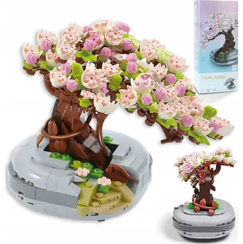 ostatní stavebnice 426 Ks Stavebnice Bonsai, Strom Kvetoucí Třešně, Kreativní Stavebnice